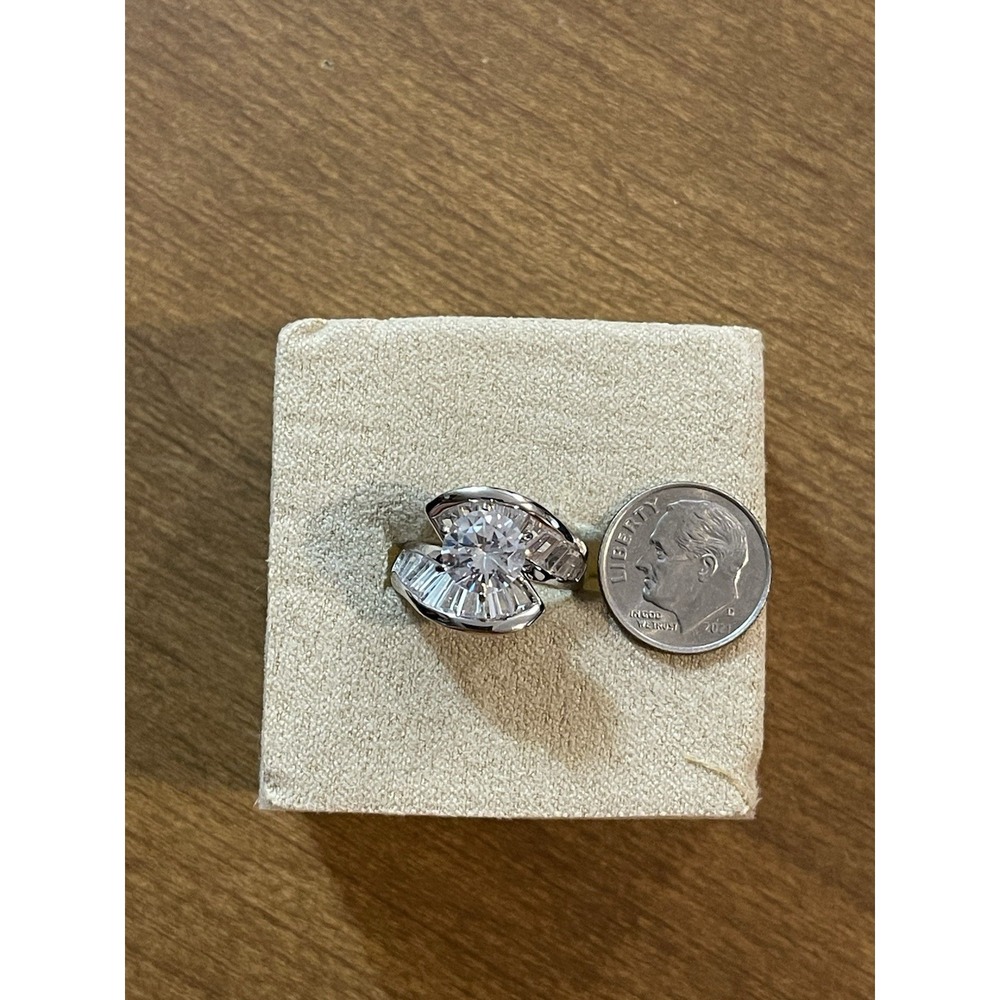 JTV PJM 9.25 Sterling Silver CZ Ring Size 5.25 - Picture 8 of 12